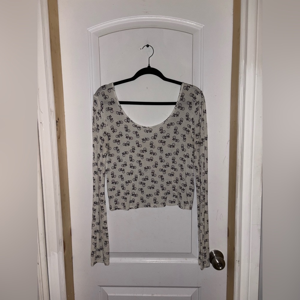 Map To Mars - White Bicycle Longsleeve